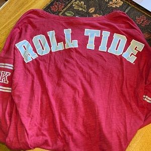 Alabama roll tide long sleeve top - PINK